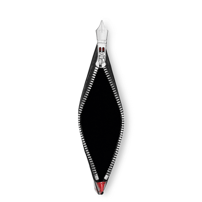 Étui Montblanc Meisterstück 8cc avec poche en rouge 129688