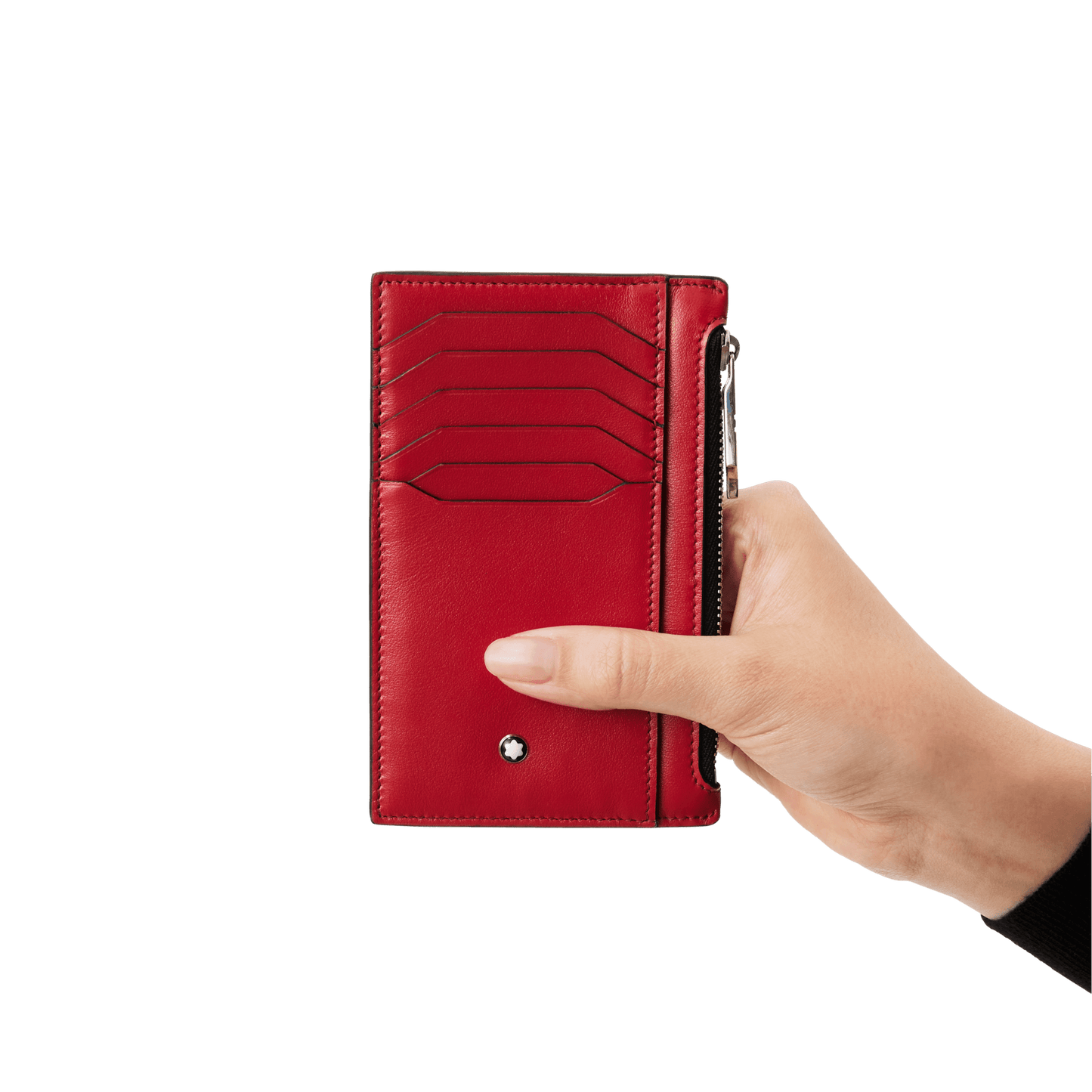 Étui Montblanc Meisterstück 8cc avec poche en rouge 129688