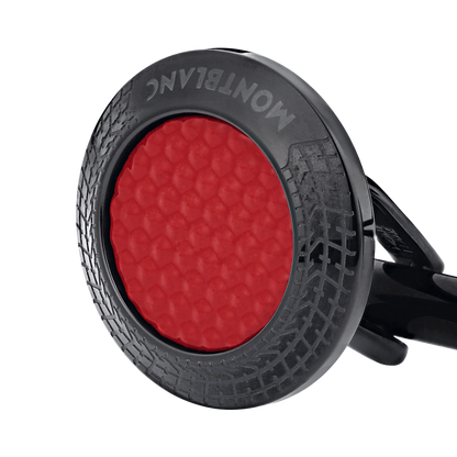 Montblanc boutons de manchette Meisterstück Great Masters Pirelli en acier et laque rouge 128395