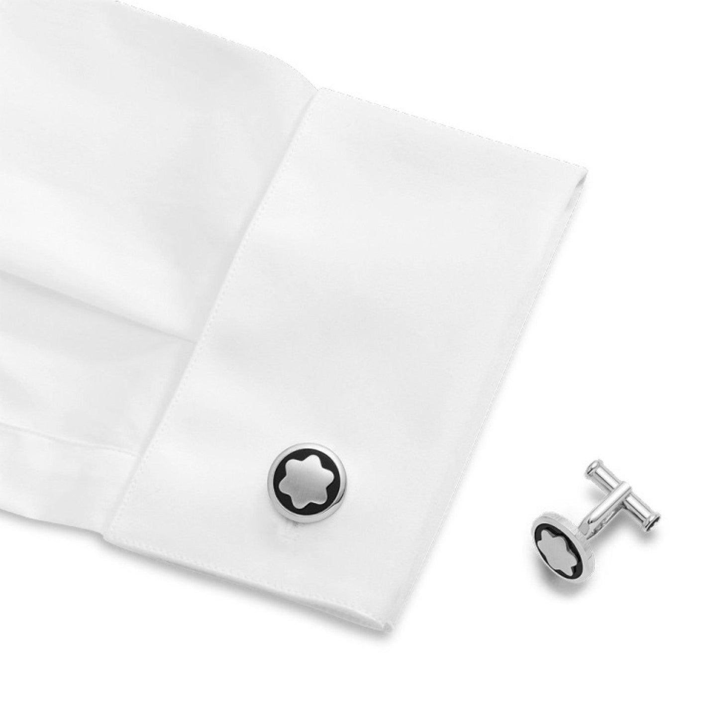 Montblanc boutons de manchette Star acier 116661