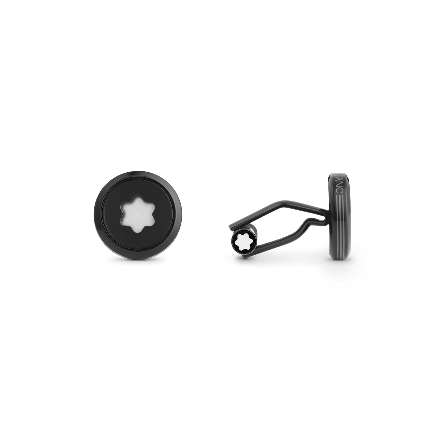 Montblanc boutons de manchette StarWalker Black Cosmos acier noir 129788