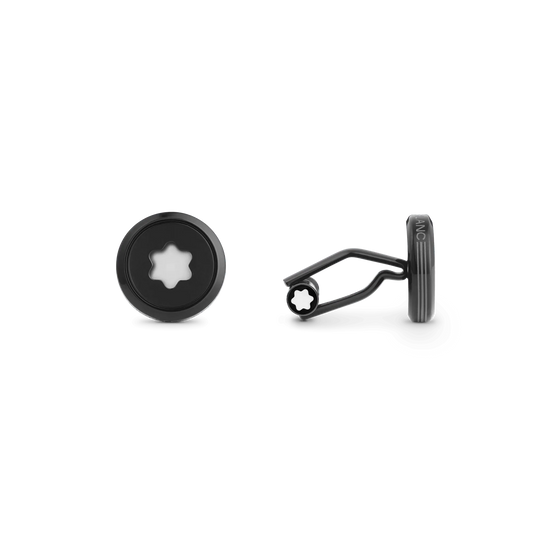 Montblanc boutons de manchette StarWalker Black Cosmos acier noir 129788