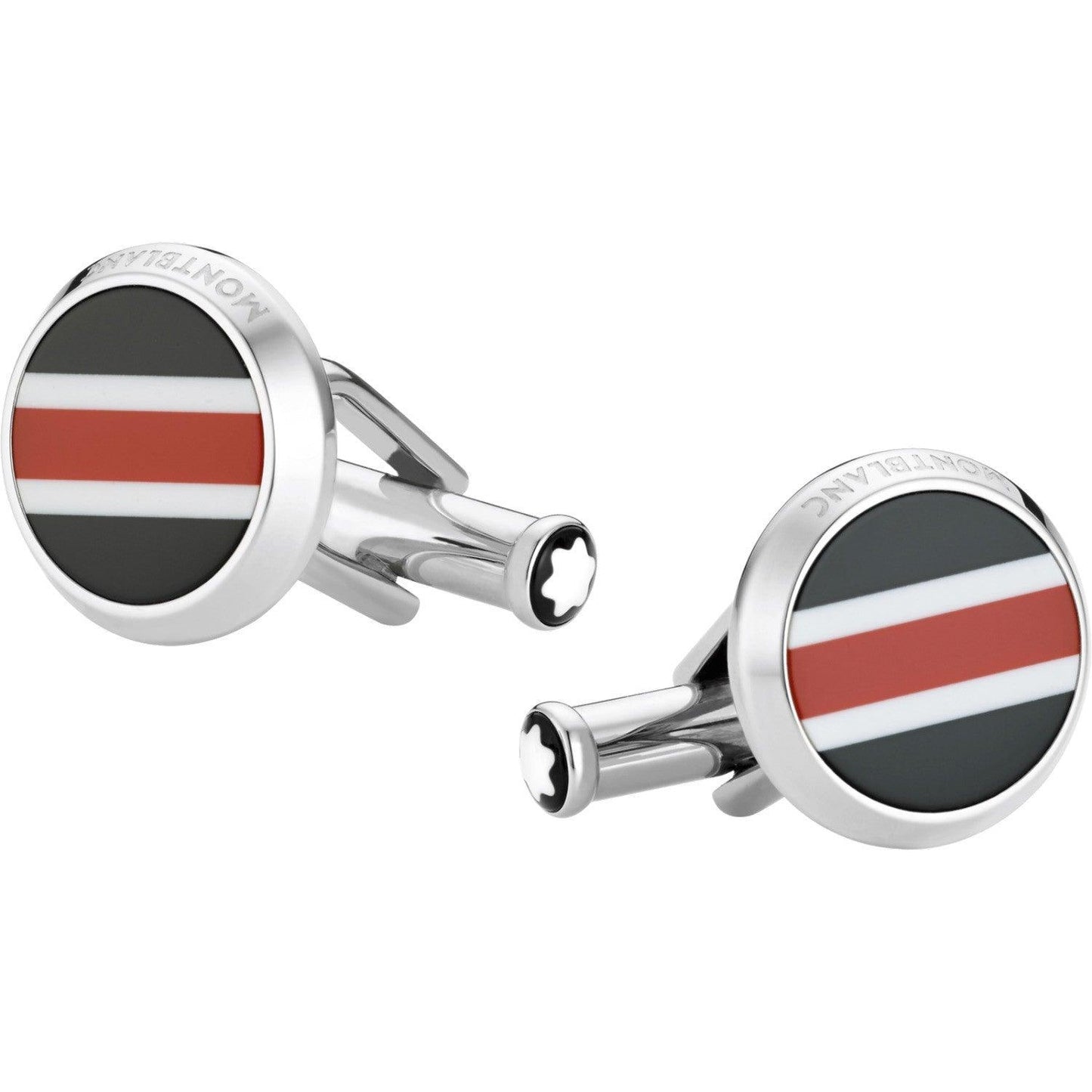 Boutons de manchette Montblanc Urban Spirit en acier et résine 118596
