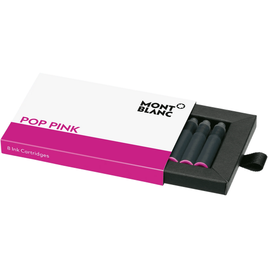 Cartouches d'encre Montblanc Pop Pink, lot de 8, rose shocking 128206