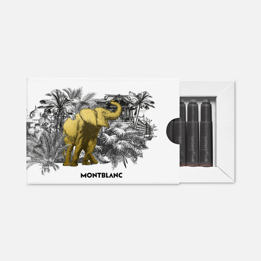 Encre Montblanc en cartouches Meisterstück Le Tour du monde en 80 jours, marron 130291