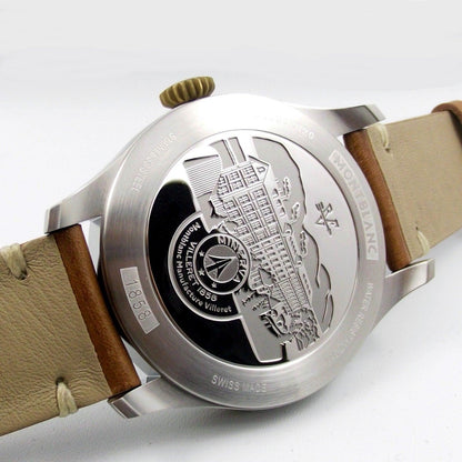 Montblanc montre 1858 Automatic 44mm noir automatique acier et bronze 116241