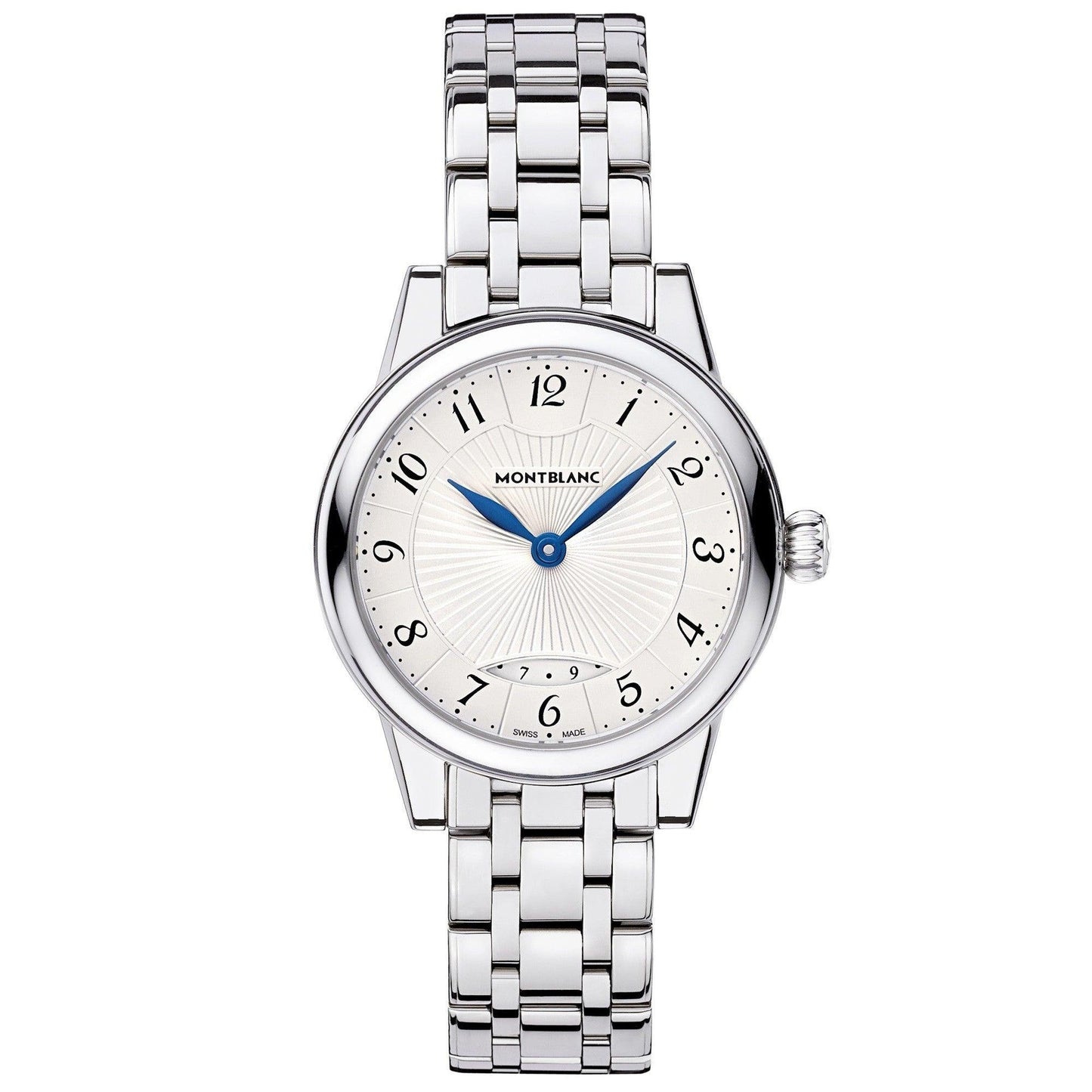 Montblanc montre Bohème Date Lady 27mm argent quartz acier 111207
