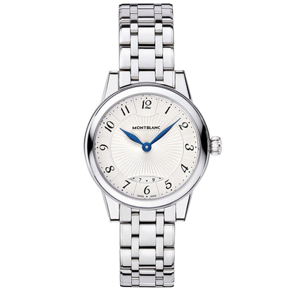 Montblanc montre Bohème Date Lady 27mm argent quartz acier 111207