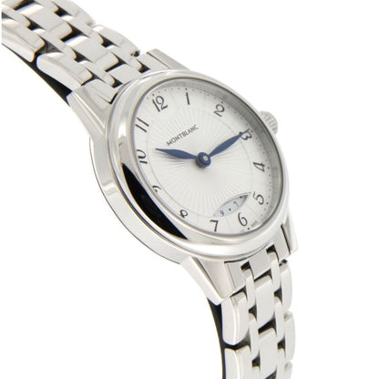 Montblanc montre Bohème Date Lady 27mm argent quartz acier 111207