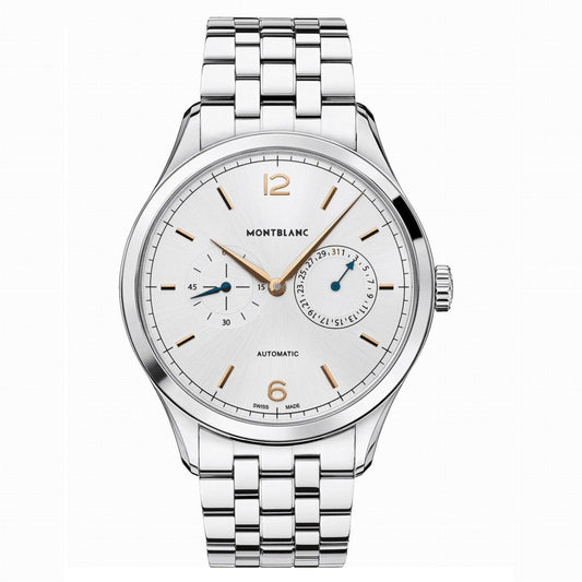 Montblanc montre Heritage Chronometrie 40mm argent automatique acier 114873