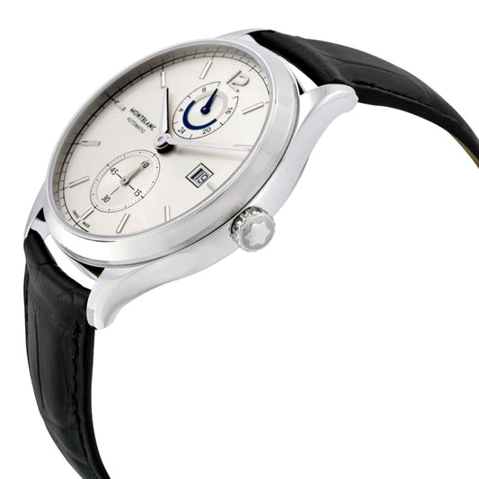 Montblanc montre Heritage Chronometrie Dual Time 41mm argent automatique acier 112540