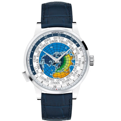 Montblanc montre Heritage Spirit Orbis Terrarum Latino Unicef édition limitée automatique acier 116533