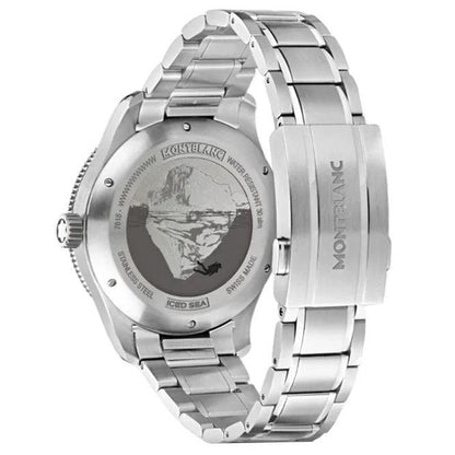 Montblanc montre Iced Sea Date 41mm bordeaux automatique acier 132291