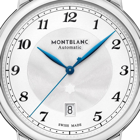 Montblanc montre Star Legacy Date 42mm argent automatique acier 116511