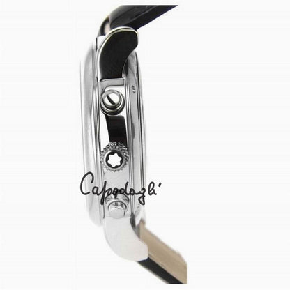 Montblanc montre Star Roman Chronograph UTC Carpe Diem édition spéciale 42mm argent automatique acier 113880