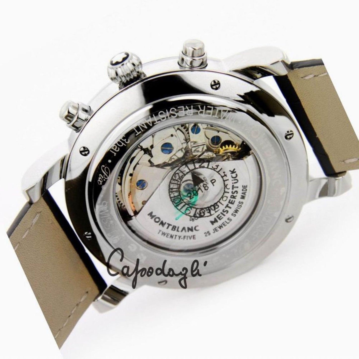 Montblanc montre Star Roman Chronograph UTC Carpe Diem édition spéciale 42mm argent automatique acier 113880