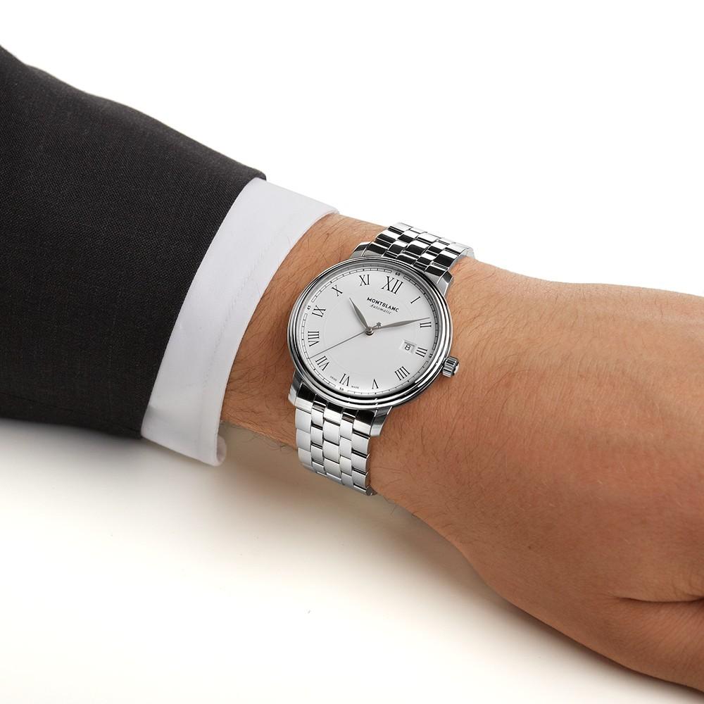 Montre Montblanc Tradition Date Automatique 40 mm Acier 112610