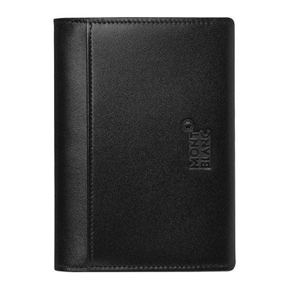 Montblanc porte-cartes de visite avec poche visible et soufflet en U Meisterstück noir 126221