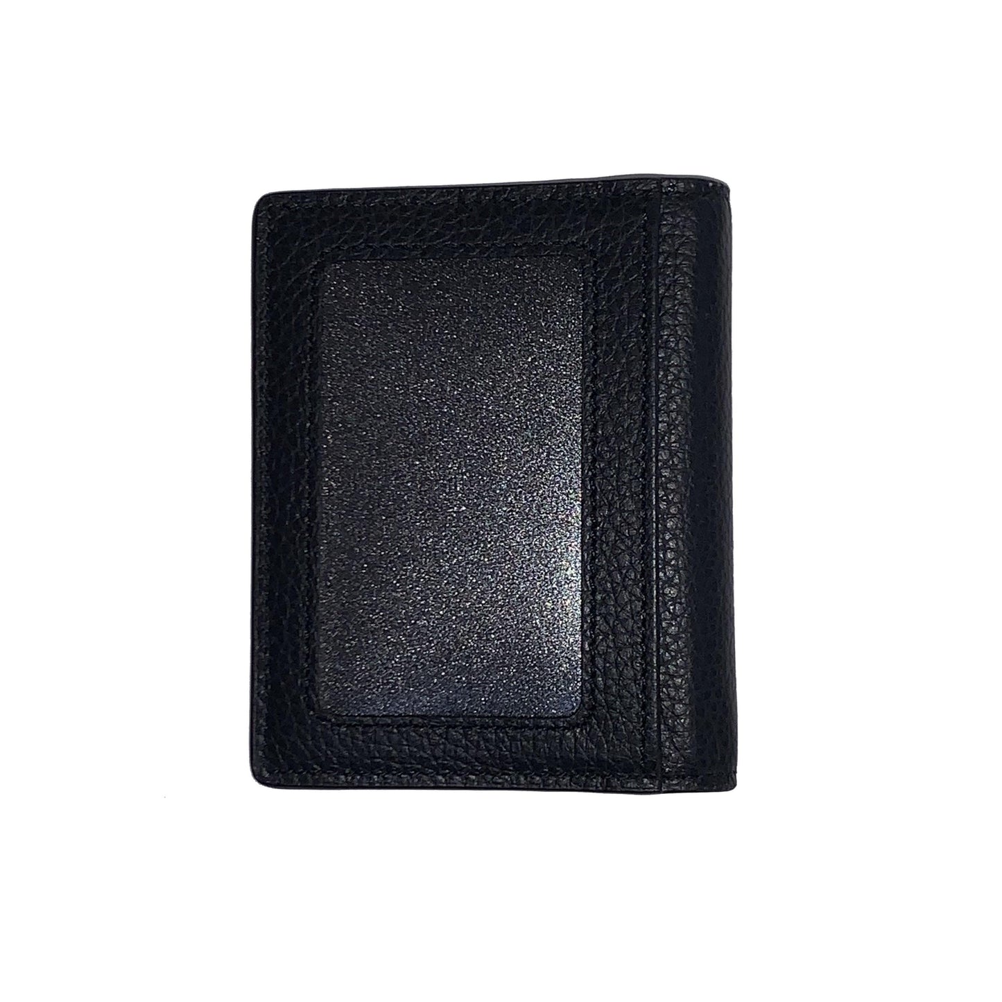 Porte-cartes de visite Montblanc Meisterstück Soft Grain avec pochette transparente Noir/Jaune 127329