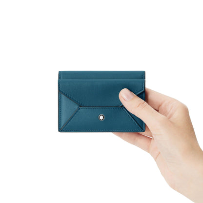 Montblanc porta carte 4 scomparti Meisterstück Selection Soft ottanio 131258