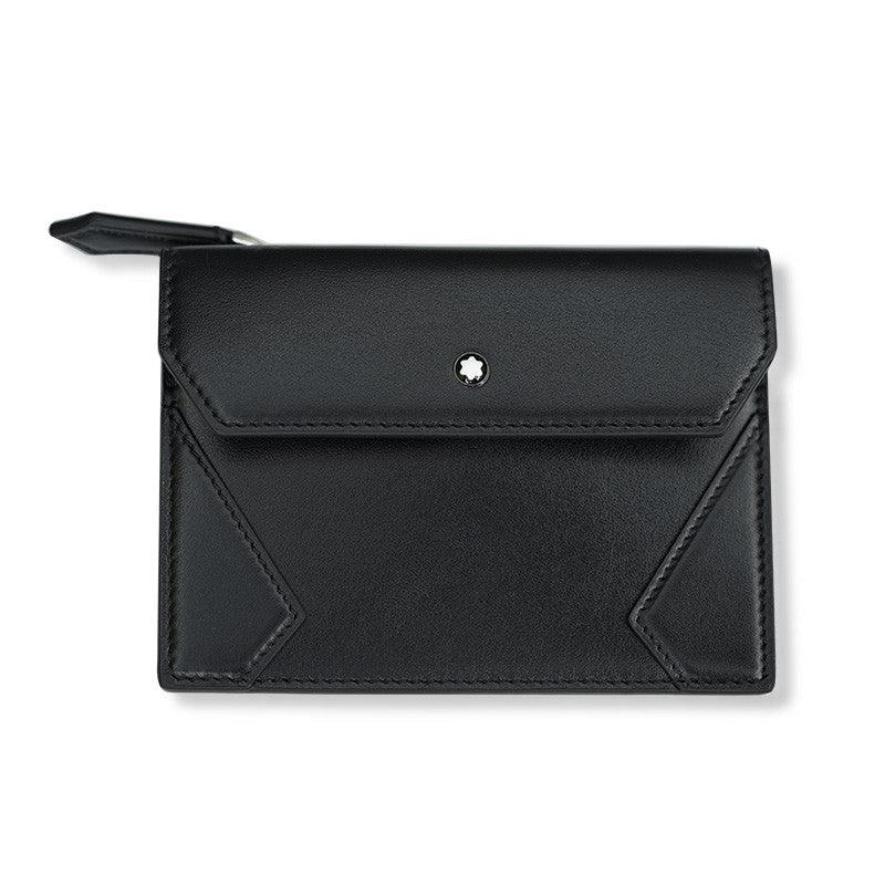 Montblanc porte-cartes avec fermeture éclair Meisterstück noir 129907