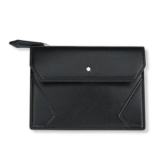 Montblanc porte-cartes avec fermeture éclair Meisterstück noir 129907