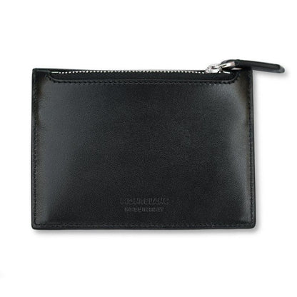 Montblanc porte-cartes avec fermeture éclair Meisterstück noir 129907
