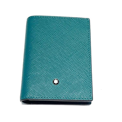 Porte-cartes de crédit Montblanc Sartorial 4CC Bleu fougère 131726
