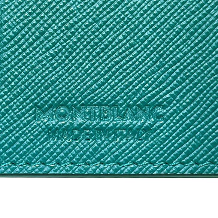 Porte-cartes de crédit Montblanc Sartorial 4CC Bleu fougère 131726