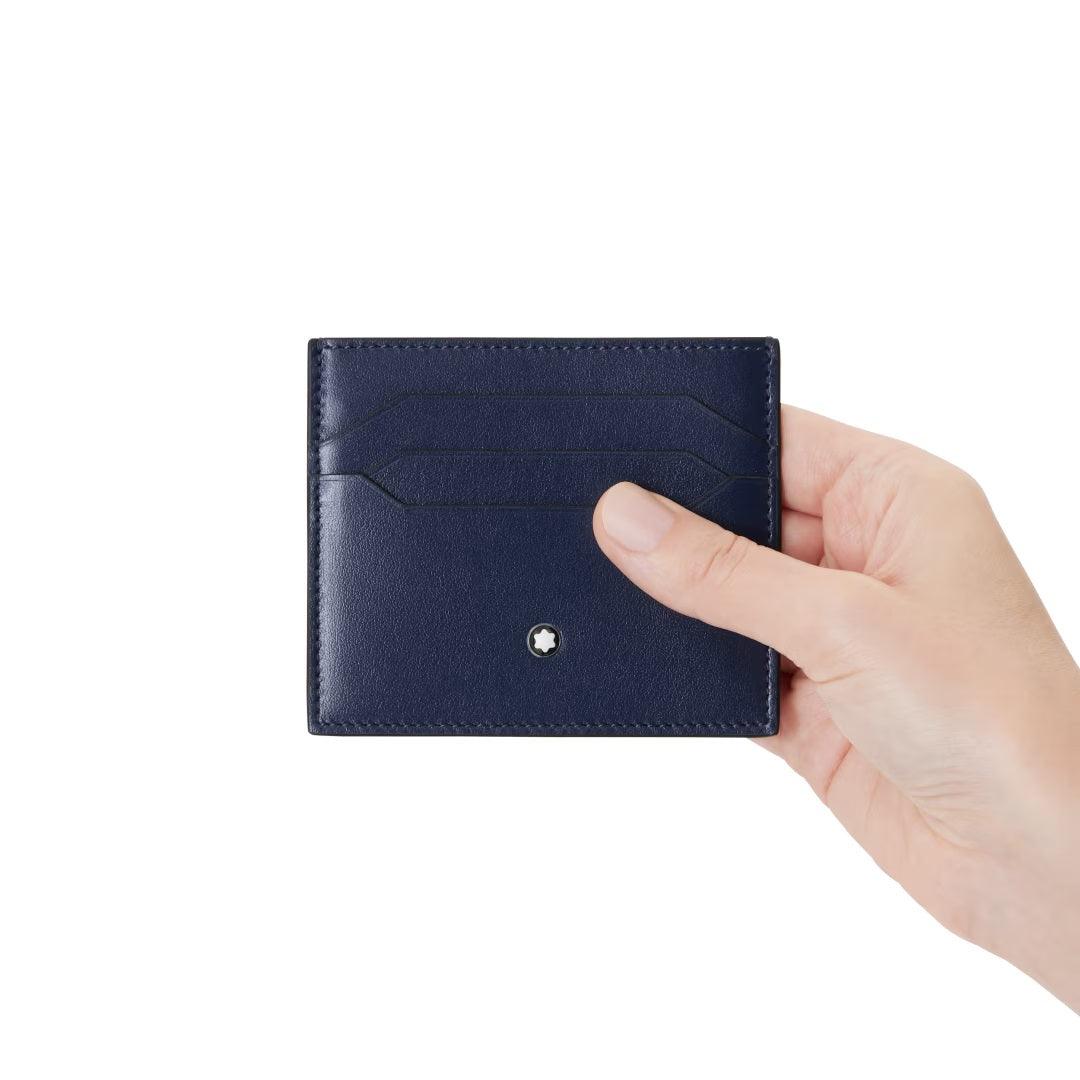 Montblanc porte-cartes Meisterstück 6cc bleu encre 131694