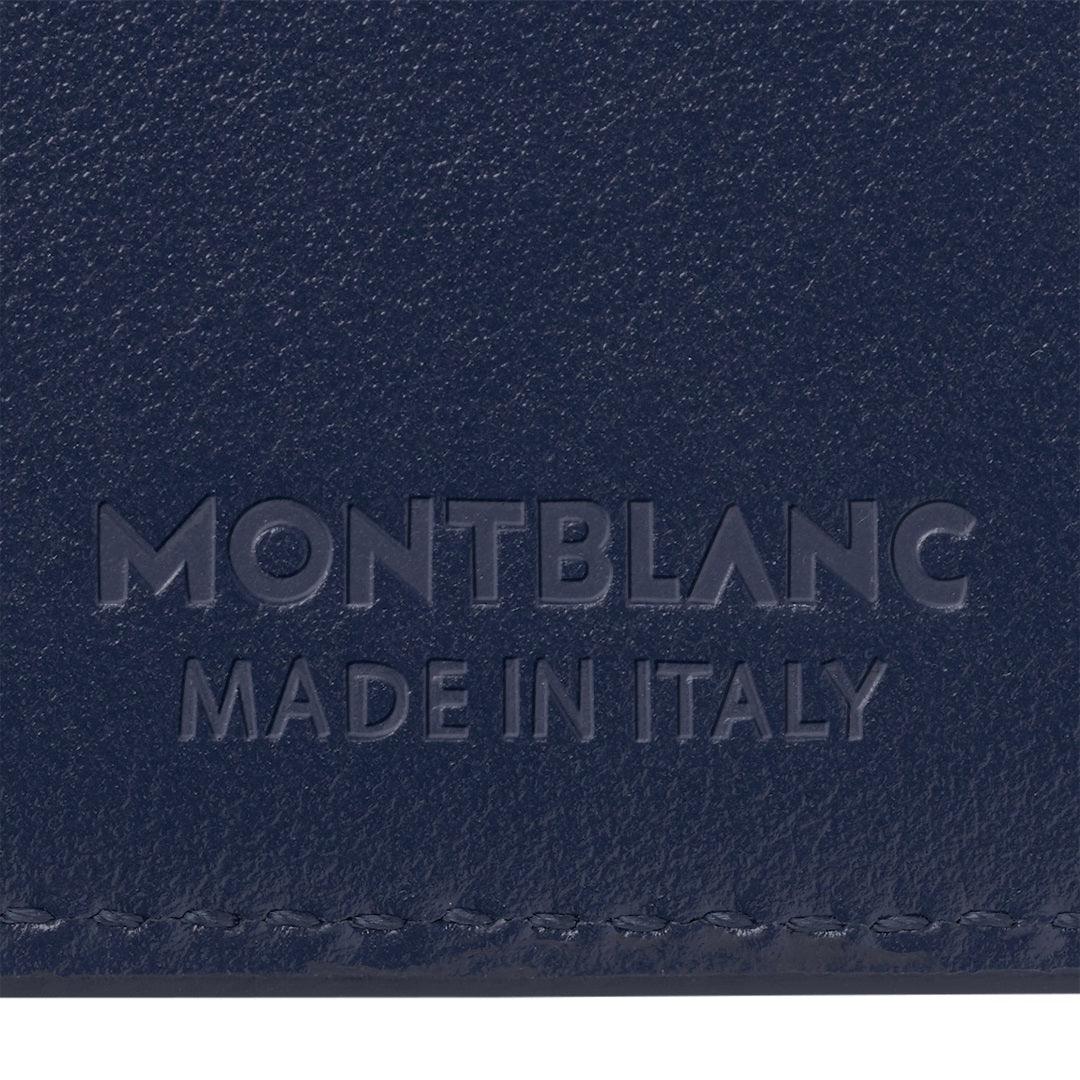 Montblanc porte-cartes Meisterstück 6cc bleu encre 131694