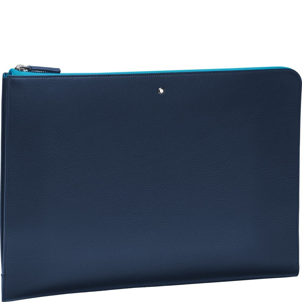 Montblanc porte-documents Meisterstück Soft Grain My Office bleu cobalt 124116