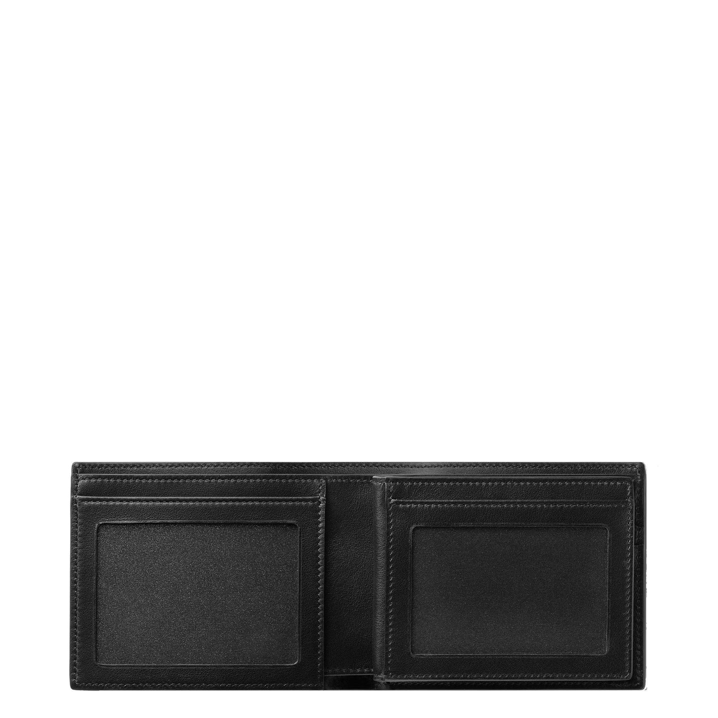 Portefeuille Montblanc Meisterstück 4810, 6 compartiments avec 2 poches transparentes, noir, réf. 130926