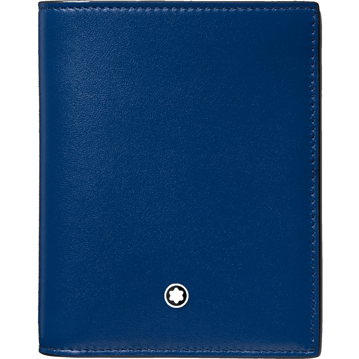 Montblanc portefeuille compact 6 compartiments Meisterstück noir/bleu 129678