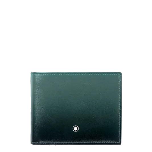 Montblanc portefeuille Meisterstück 6 compartiments Vert Britannique 198271