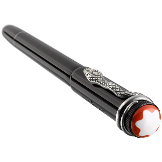 Stylo plume Montblanc Heritage Collection Rouge et Noir édition spéciale noire pointe M 114722
