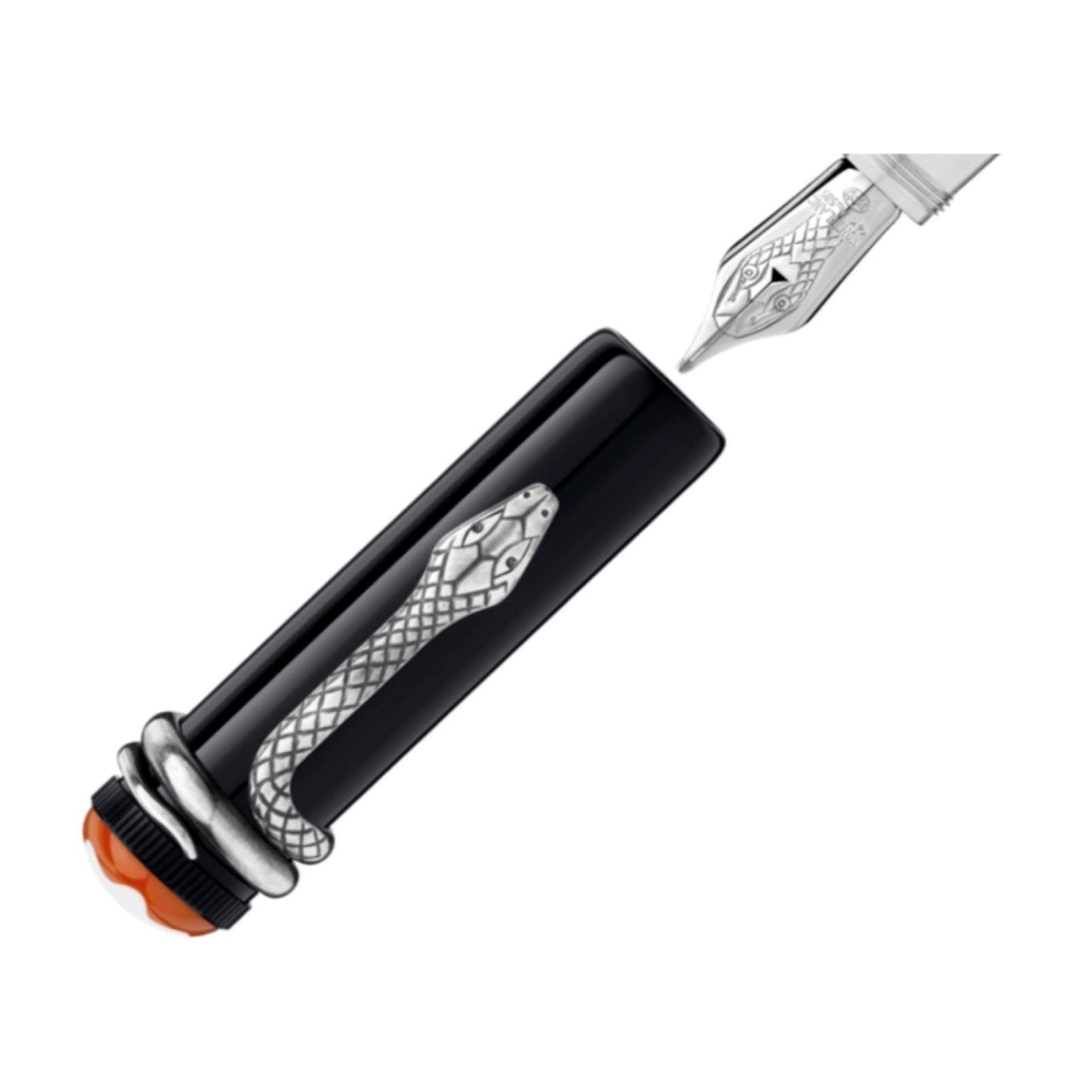 Stylo plume Montblanc Heritage Collection Rouge et Noir édition spéciale noire pointe M 114722