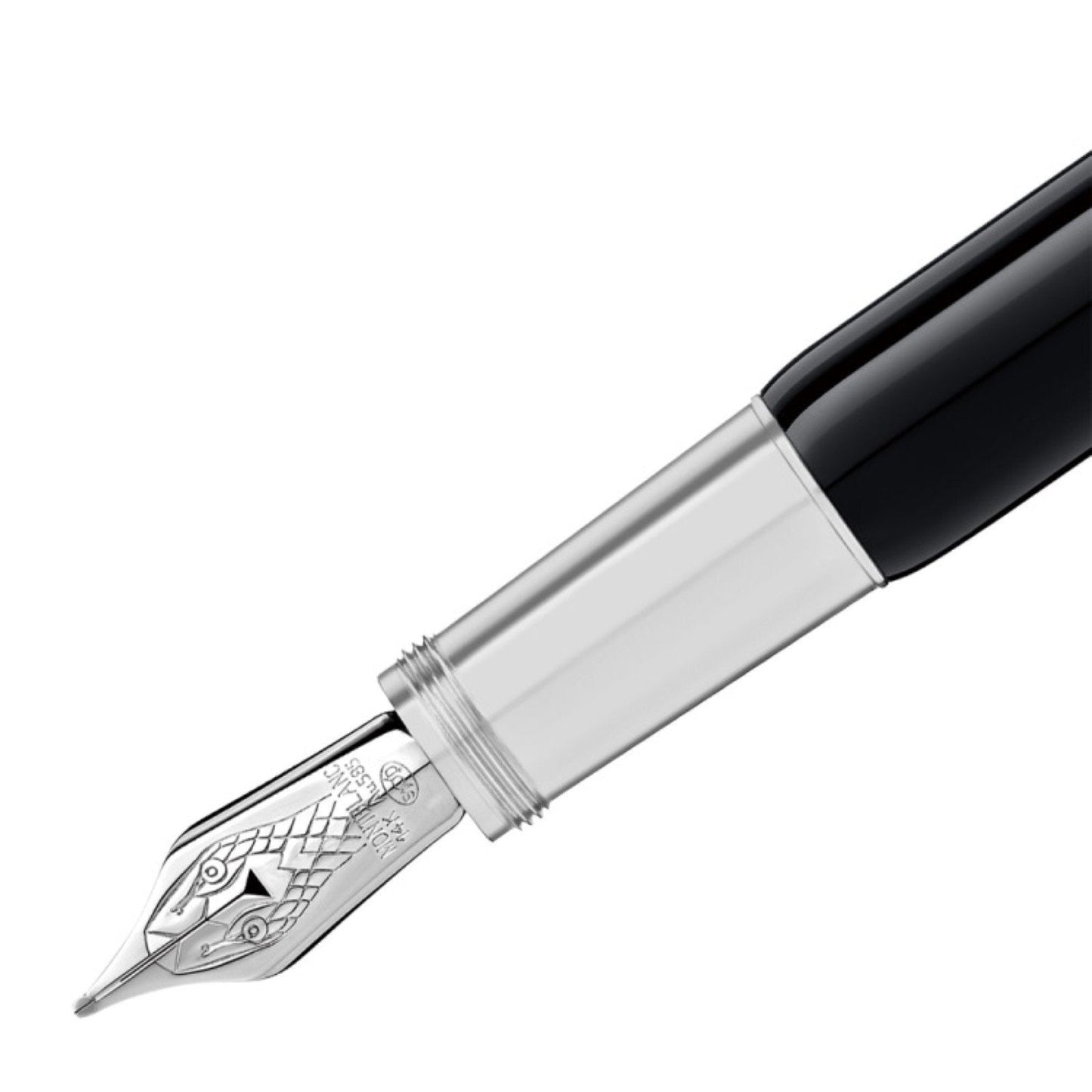 Stylo plume Montblanc Heritage Collection Rouge et Noir édition spéciale noire pointe M 114722
