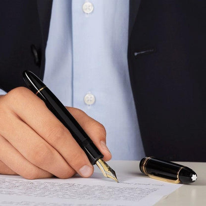 Montblanc stylo-plume Meisterstück plaqué or 149 115383