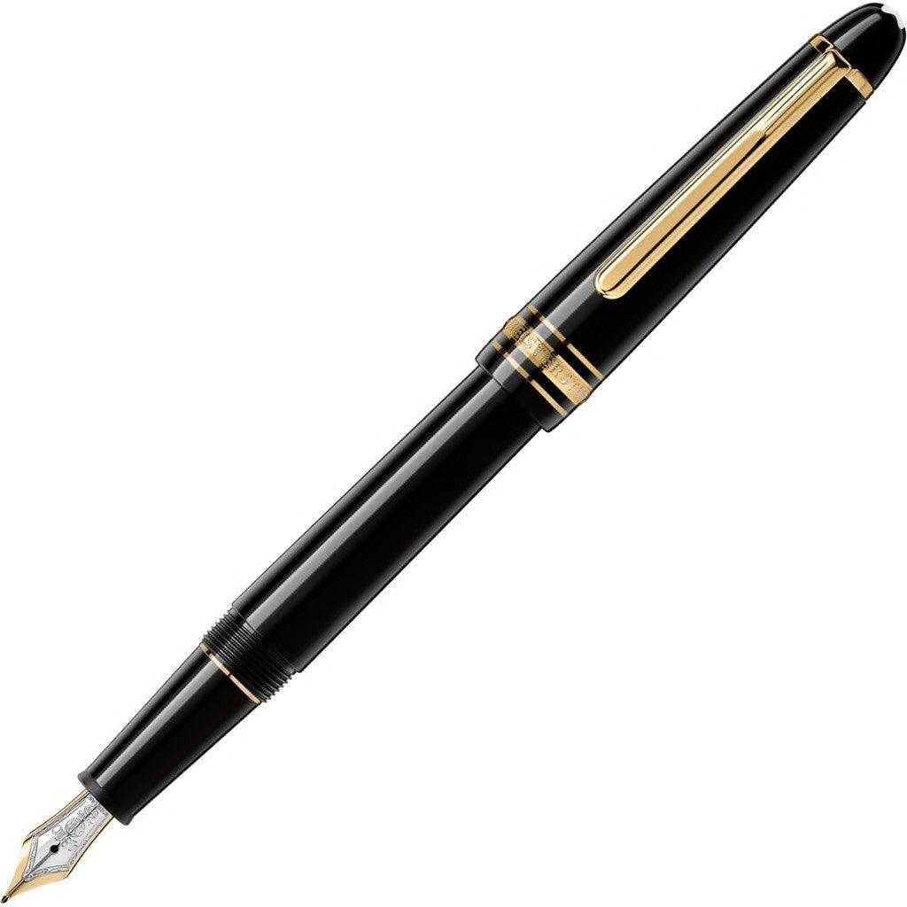 Montblanc stylo-plume Meisterstück plaqué or Classique pointe M 106514 Nouvelle référence 132464