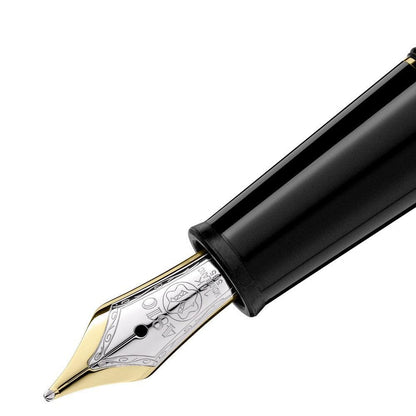 Montblanc stylo-plume Meisterstück plaqué or Classique pointe M 106514 Nouvelle référence 132464