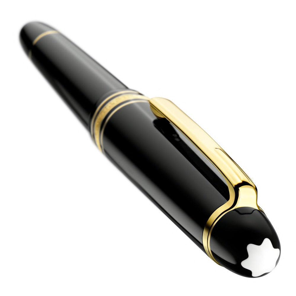 Montblanc stylo-plume Meisterstück plaqué or Classique pointe M 106514 Nouvelle référence 132464