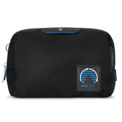 Montblanc trousse de toilette moyenne Montblanc Blue Spirit noir/bleu 128737