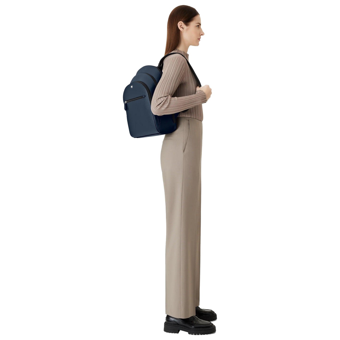 Sac à dos Montblanc moyen, 3 compartiments, bleu sartorial 131716