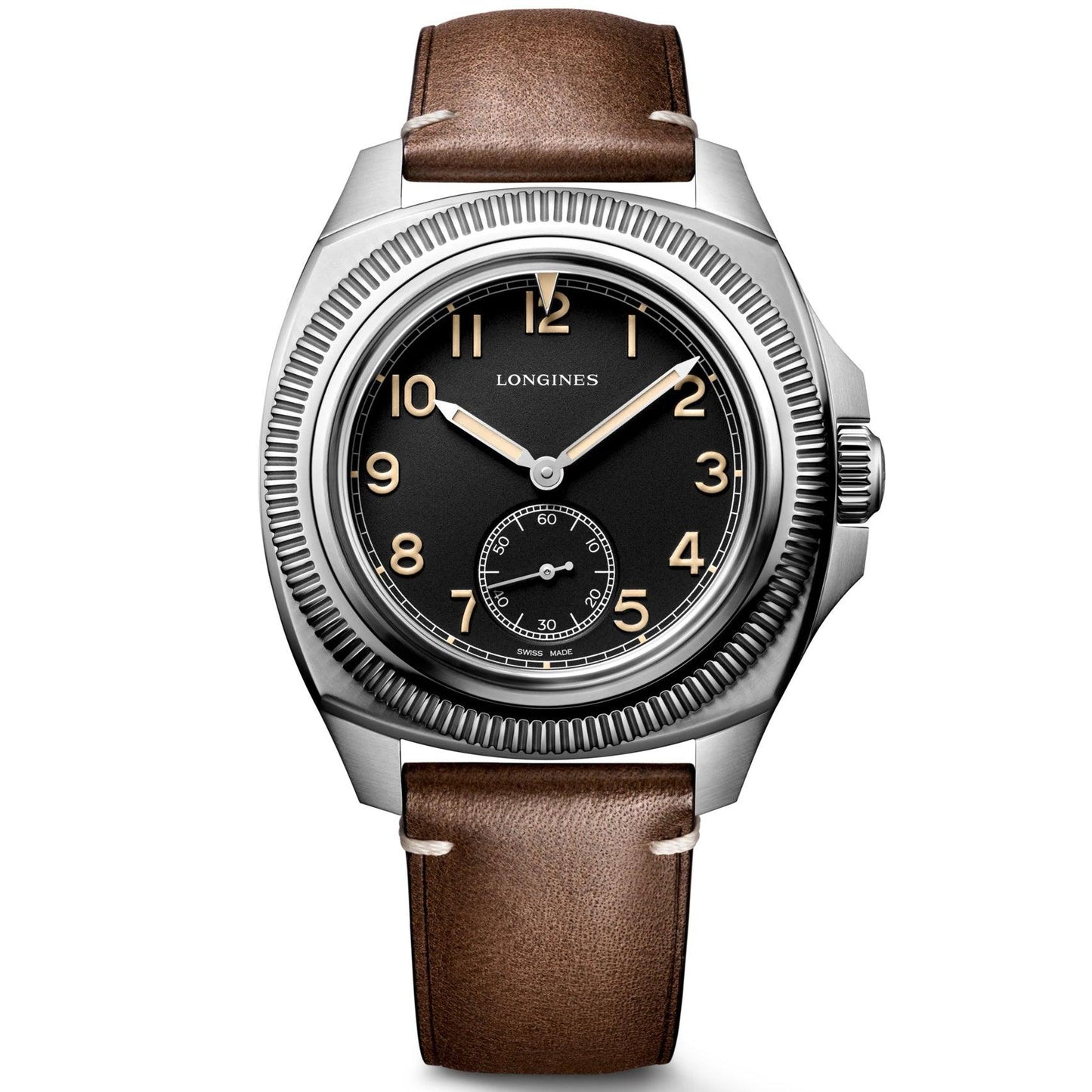 Longines montre Pilot Majetek Box Edition 43mm noir automatique acier L2.838.4.53.9