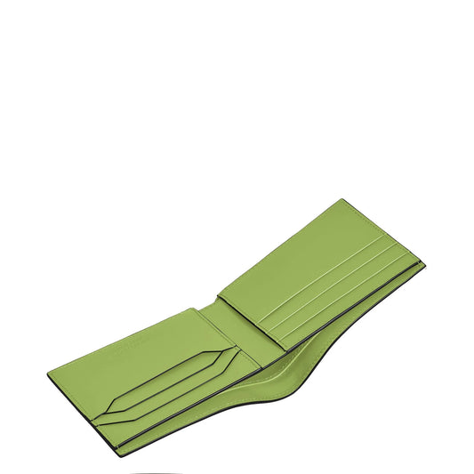 Montblanc portafoglio 6cc extreme nero lime in pelle verde lime con design minimalista e scomparti per carte