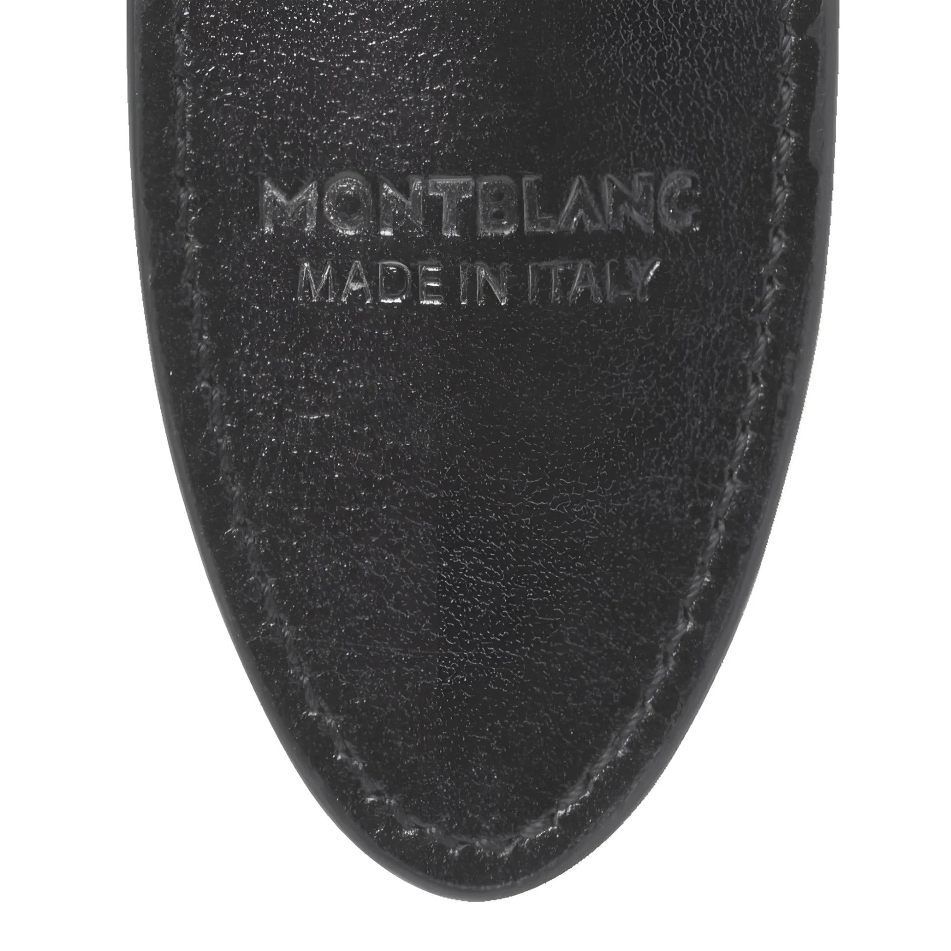 Montblanc astuccio portapenne meisterstück nero in morbida pelle nera con cuciture precise e logo made in italy embossato