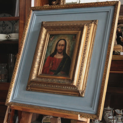 Icône orthodoxe « Christ Pantocrator » XVIIIe siècle région russe