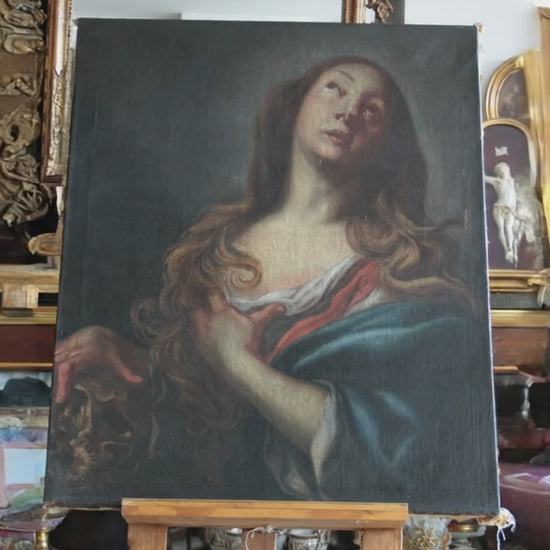 Maddalena penitente — Circolo di Andrea Vaccaro, olio su tela, fine XVII secolo