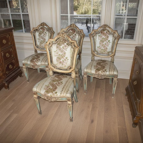 Set di 4 sedie stile Napoleone III — Francia, seconda metà XIX secolo